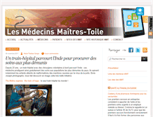 Tablet Screenshot of medecins-maitres-toile.org